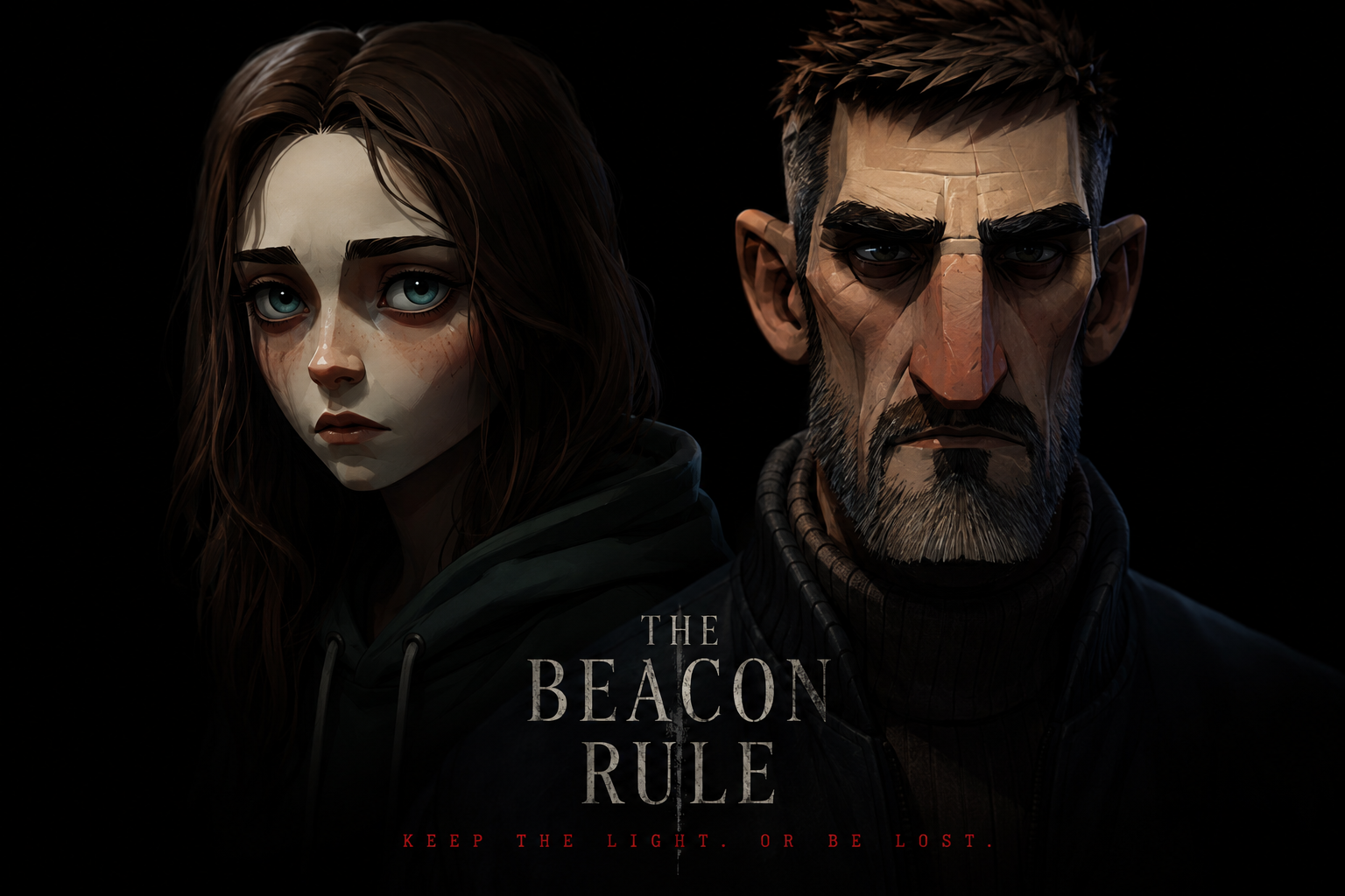 The Beacon Rule animated short film poster featuring Anna and Pachinski